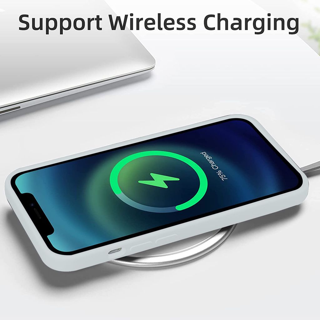 LIRAMARK Liquid Silicone Soft Back Cover Case for Apple iPhone 13 Pro (6.1 Inch)