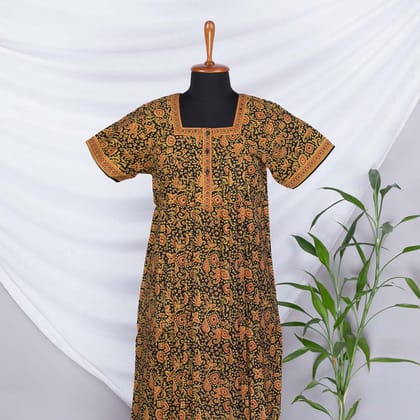 Relax Cotton Nighty Pleated (Size L)