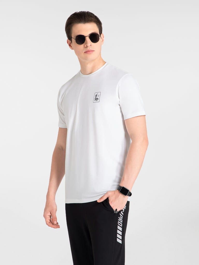 AH White Round Neck (Cotton)