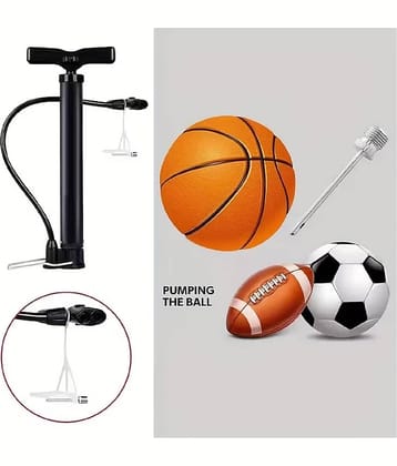 Shopeleven Bike Pump, Air Bicycle Pump Inflator for Presta and Schrader Valve Tire Ball Bik Ball, Balloon, Basketball Pump, Bicycle, Float, Football Pump, Handball Pump, Volleyball Pump Pump  (Black)