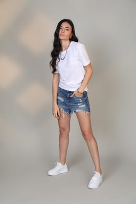 White -Women Short sleeve t-shirt-XS