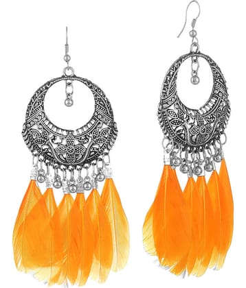 Darshini Designs Daily Wear Yellow Col our Earrings For Women And Girls