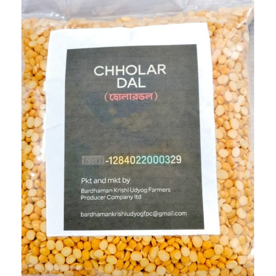 Premium Chholar Dal (Split Bengal Gram) by Bardhaman Krishi Udyog - 1000 gm