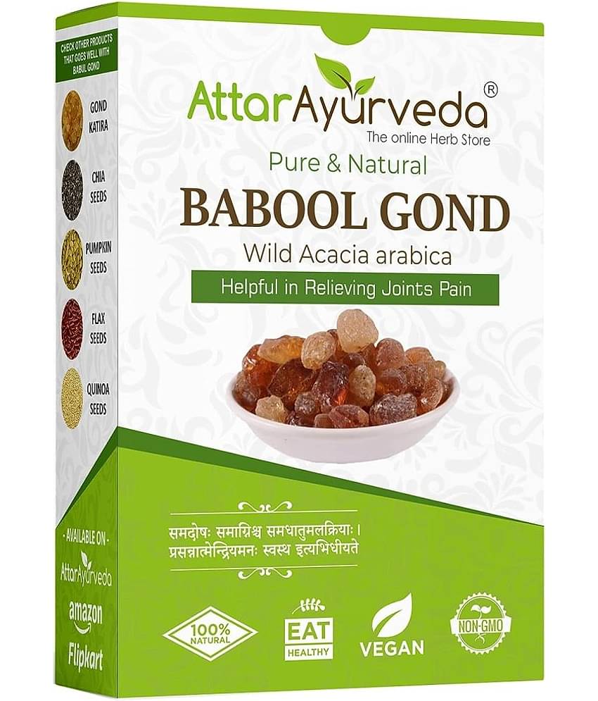 Attar Ayurveda Babul Gond Gum - Kikar Gond - Babool Gond - Acacia arabica Willd (250 Grams)