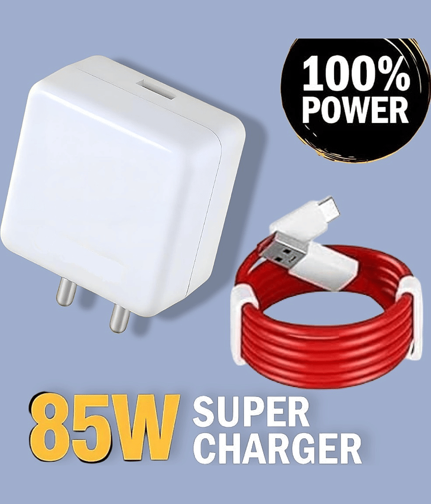 85 Watt supervooc Type-C Wall Charger with 100w Cable – Ultra Fast Charging Adapter  dash charger