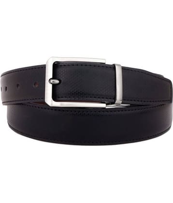SUNSHOPPING - Black Faux Leather Men's Formal Belt ( Pack of 1 )