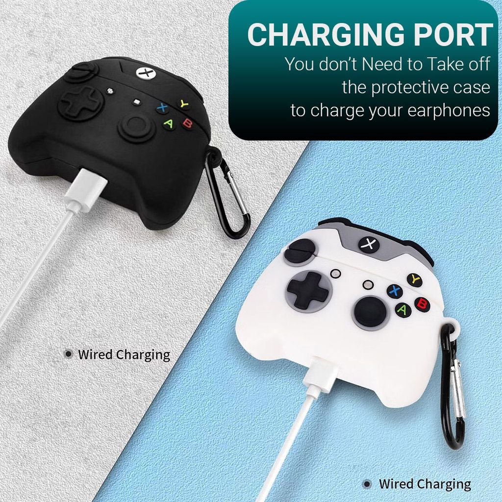 LIRAMARK Cute Cartoon Design Case Cover for AirPods 1 & 2, Designer case for Apple airpods 1st and 2nd Generation case (Gaming Remote)