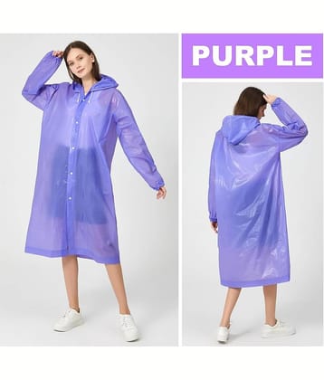 Infispace Purple PVC Men's Raincoat ( Pack of 1 )