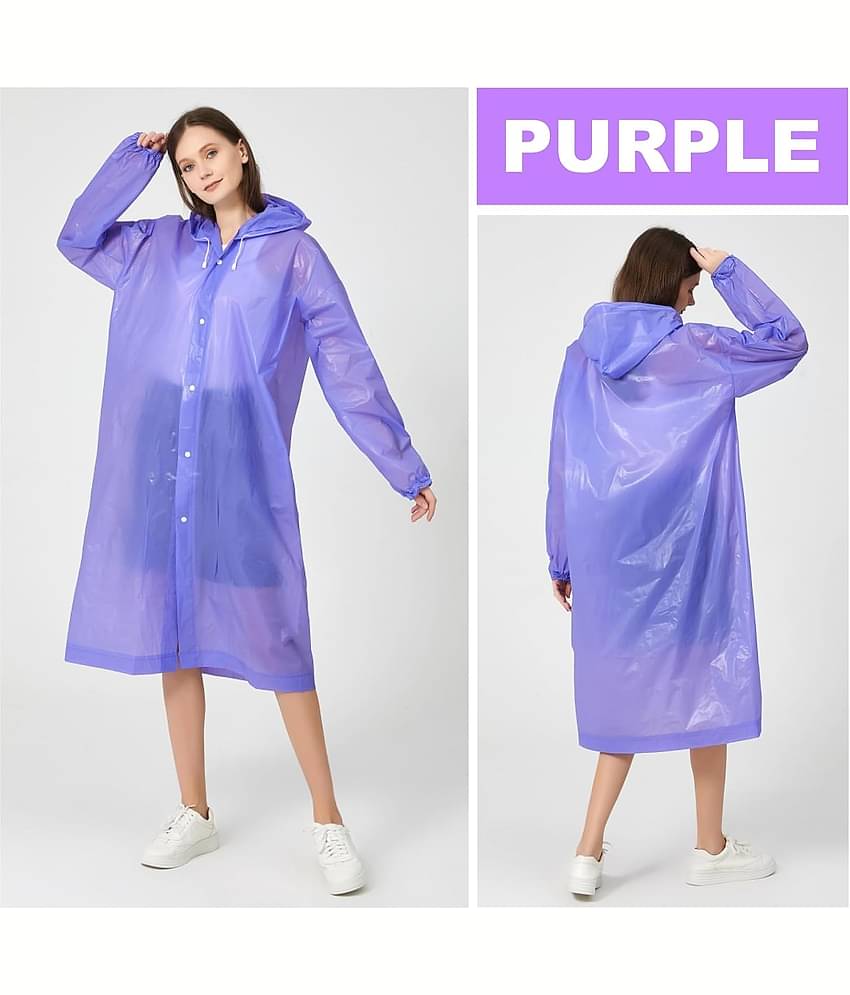 Infispace Purple PVC Men's Raincoat ( Pack of 1 )