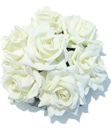 La Belleza - White Women's Bun Clip ( Pack of 1 )
