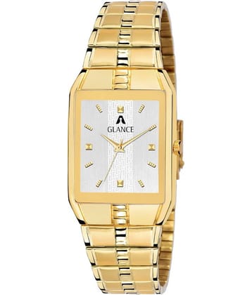 Aglance - Gold Stainless Steel Analog Men's Watch