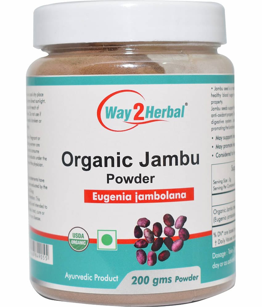 Way2Herbal Organic Jambu Beej Powder 200 Gm Pack of 1