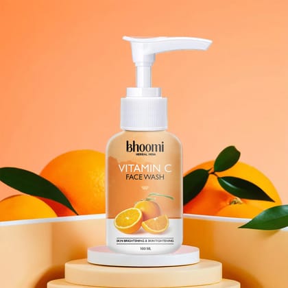 Bhoomi herbal India Vitamin C Face Wash (100 ml) - Pack of 1