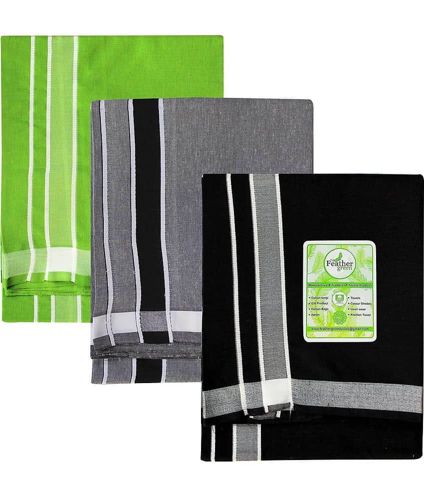 Feather Green Multi Dhoti