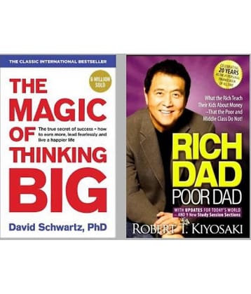( Combo of 2 books ) The Magic Of Thinking Big + Rich Dad Poor Dad - paperback