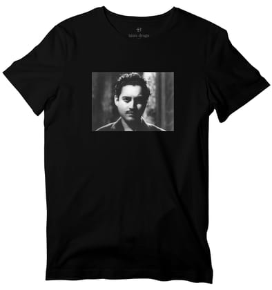 Guru Dutt T-shirt-36 - XS / Black