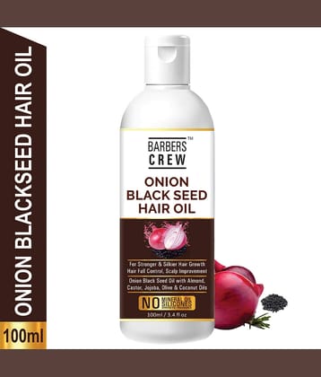 Barbers Crew ONION Blackseed Hair Oil For-Fast Hair Growth- 100 mL