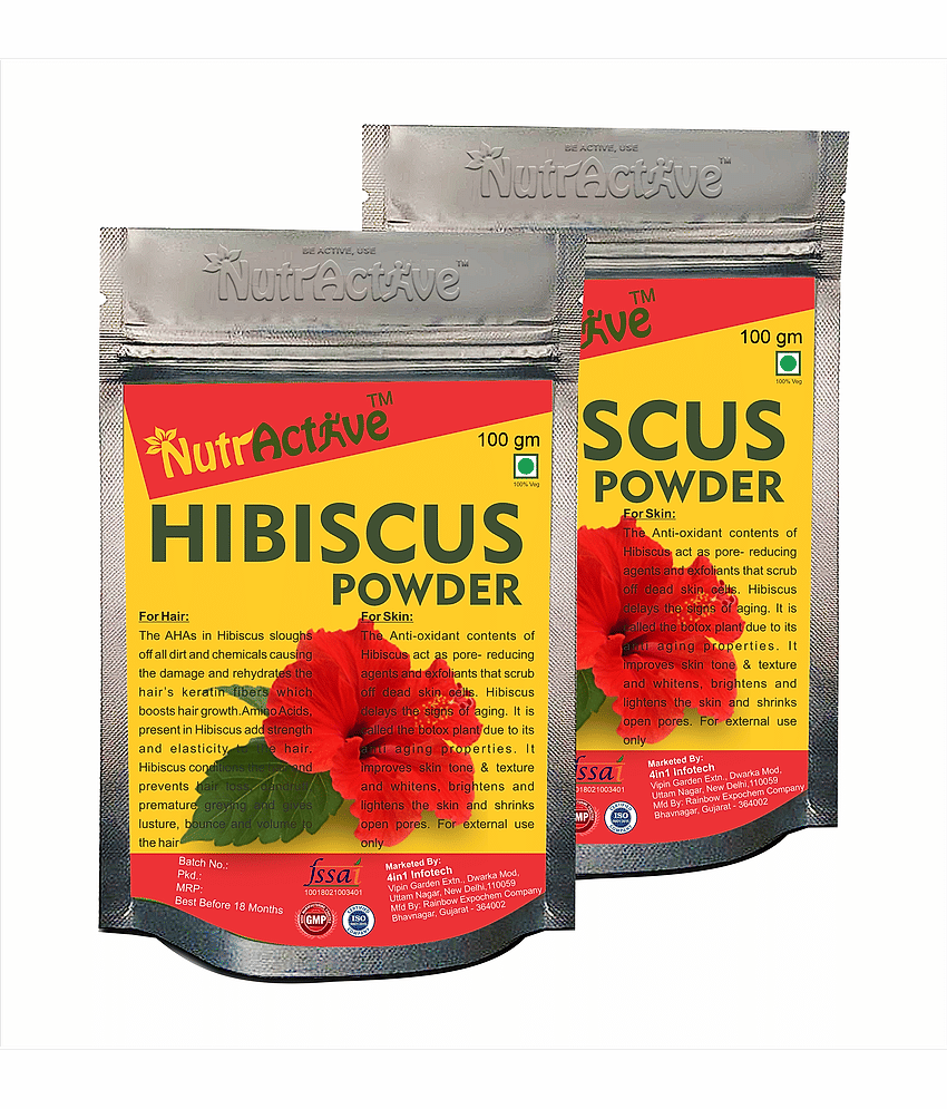 Nutractive Organic Hibiscus Powder 200 Gm