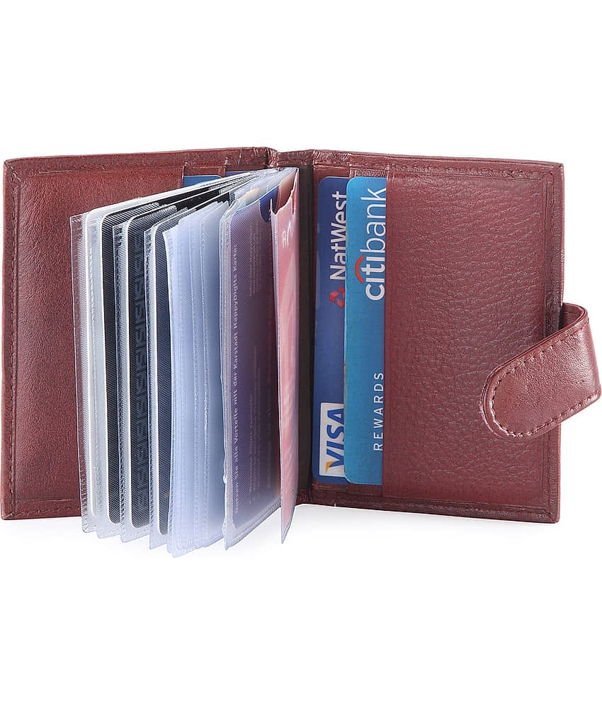 Hide&Sleek RFID Protected Genuine Soft Leather 20 Card Holder Wallet