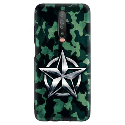 camouflage Captain POCO X2 Premium Embossed Mobile cover