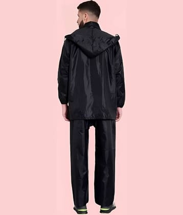PP Kurtis Black Polyester Men's Rain Suit ( Pack of 1 )