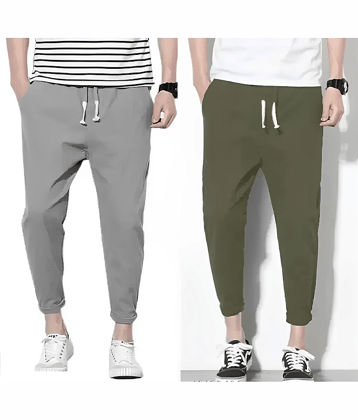 Reya Multicolor Polyester Men's Trackpants ( Pack of 2 )