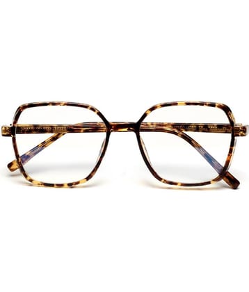 YourSpex - Brown Square Eyeglass Frame ( Pack of 1 )
