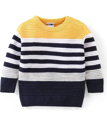GTwo Pack of 1 Boys Woollen Blend Pullover Sweater ( Bright Yellow )