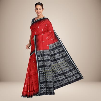 Tribal Motif Bomkai Silk Saree