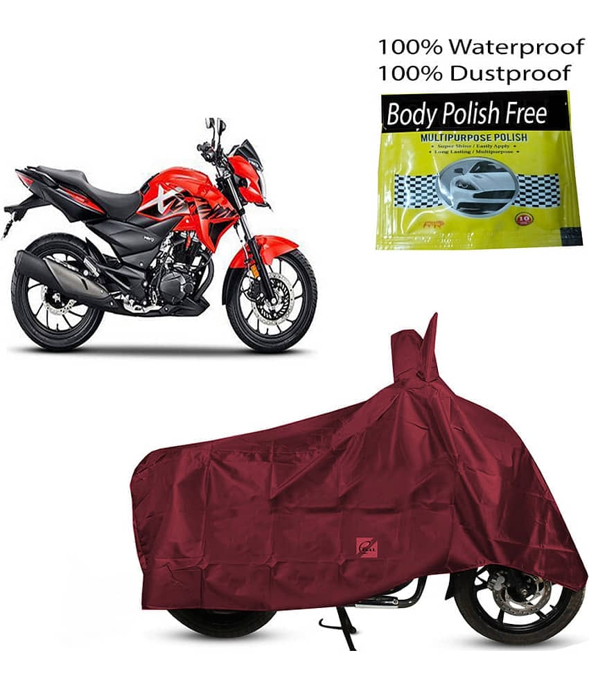 EGAL Bike Body Cover for Hero ( Pack of 1 ) , Maroon