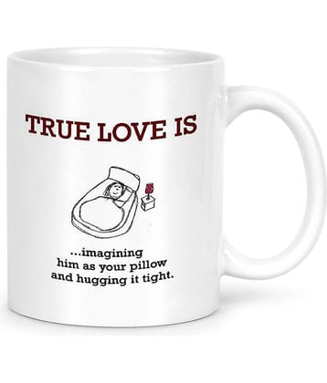Idream Quote Printed Ceramic Coffee Mug 1 Pcs 330 mL