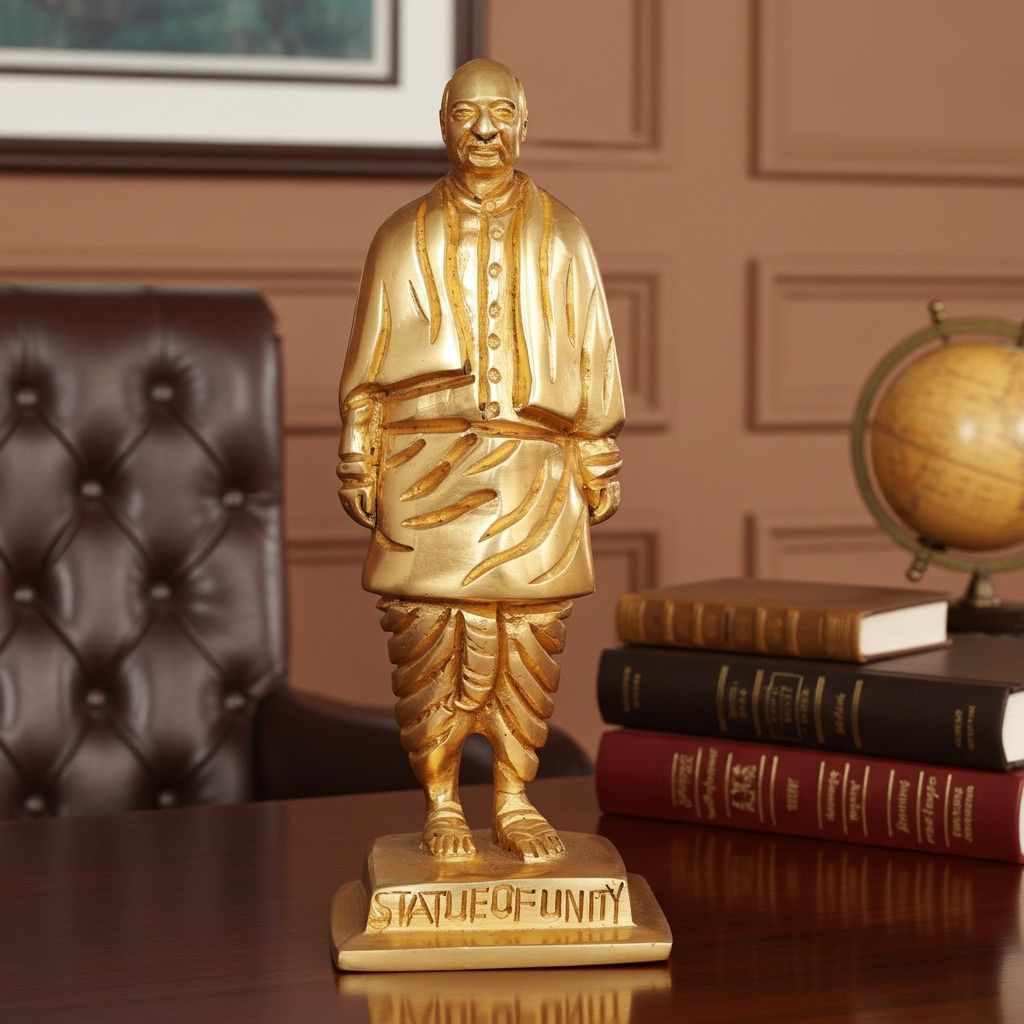 Brass Showpiece Statue Of Unity, Sardar Vallabhbhai Patel (BSMAS1023 B)