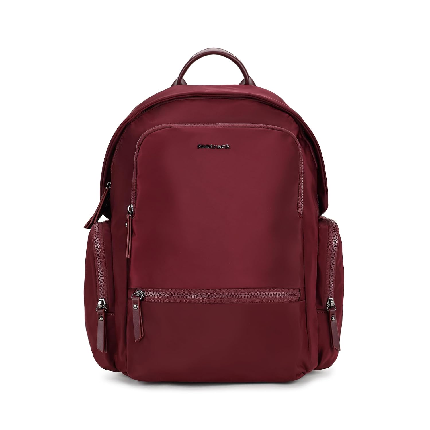 Cherry Rush 15 Inch Laptop Bag | Cherry Red Nylon Backpack for College & Office |15" Laptop Sleeve|Internal Organizer Pockets | Key Leash | Secure Zipper Pockets | Trolley loop