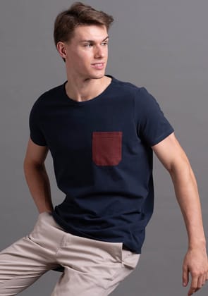 Piqué T-Shirt in Marine Drive-S · 38 - 39''