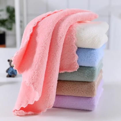 Towel NX Soft Plush Towels - Vibrant Coral Pink Pastel Collection Pack of 6 pcs