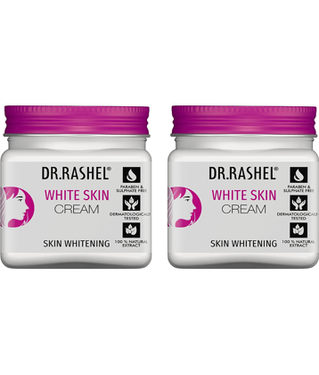 Dr.Rashel White Skin Cream,Brightens & Moisturizes Skin,For All Skin Type,45 Ml (Pack of 2)