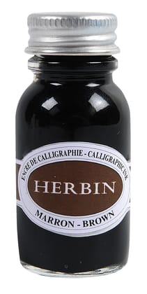 Herbin Calligraphy Ink Bottle - Marron-15 ml