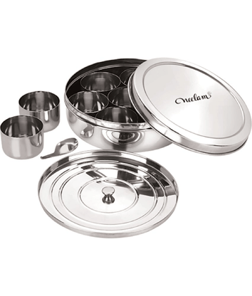Neelam - Silver Steel Spice Container ( Pack of 1 )