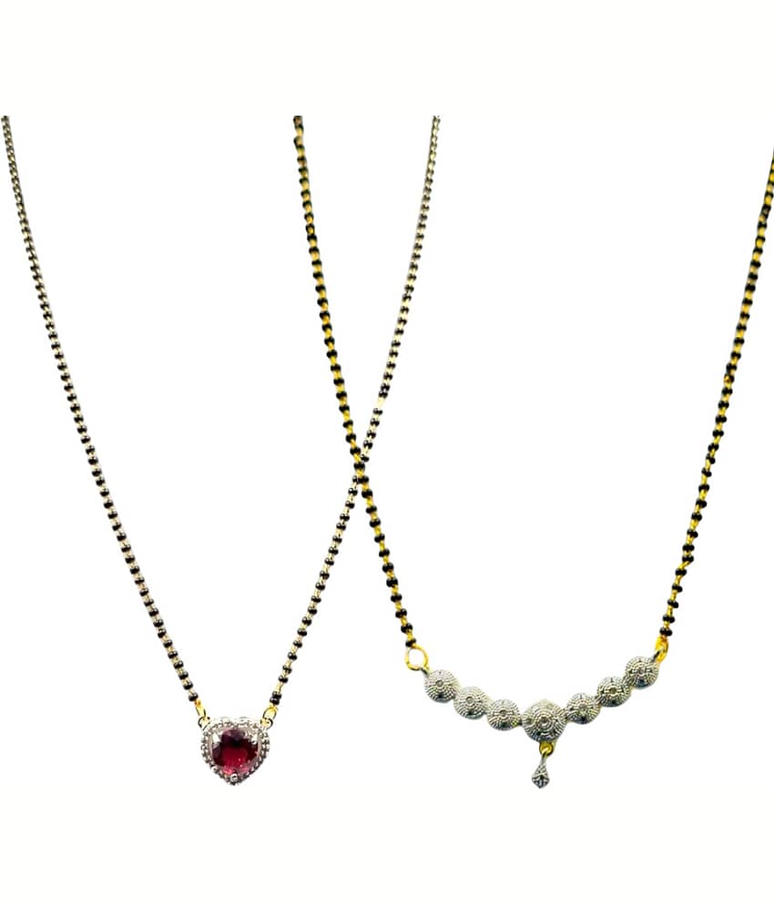 Charms Golden Mangalsutra Set ( Pack of 2 )