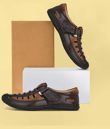 Rising Wolf - Tan Men's Sandals