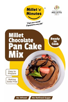 MilletnMinutes Pancake Mix – Quick and Fluffy Instant Breakfast Made with Millets – High Fiber Clean Ingredients Easy to Cook – Healthy Alternative to Regular Pancakes – 350g MilletnMinutes Pancake Mix – Quick and Fluffy Instant Breakfast Made with Millets – High Fiber Clean Ingredients Easy to Cook – Healthy Alternative to Regular Pancakes – 350g