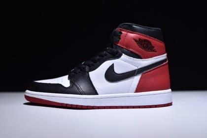 NikeMen's Air Jordan 1 AJ1 High The Return Basketball Shoe - Black Toe-Euro 41