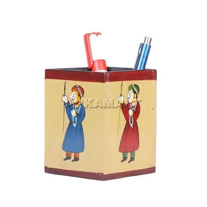 Pen Holder | Stationary Organizers | Wooden Pencil Stands | Multipurpose Holders Stand - For Table, Desk Organizing, Home, Office Decor & Corporate Gifts - 4 Inch