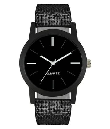 newmen NM -5 BLACK PU Analog Mens Watch