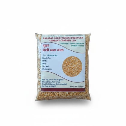 Barabar Agro Shudh Deshi Chana Dal - 500 gm - One plastic pouch