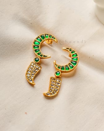 Gold Polish Silver Earrings CHE1936