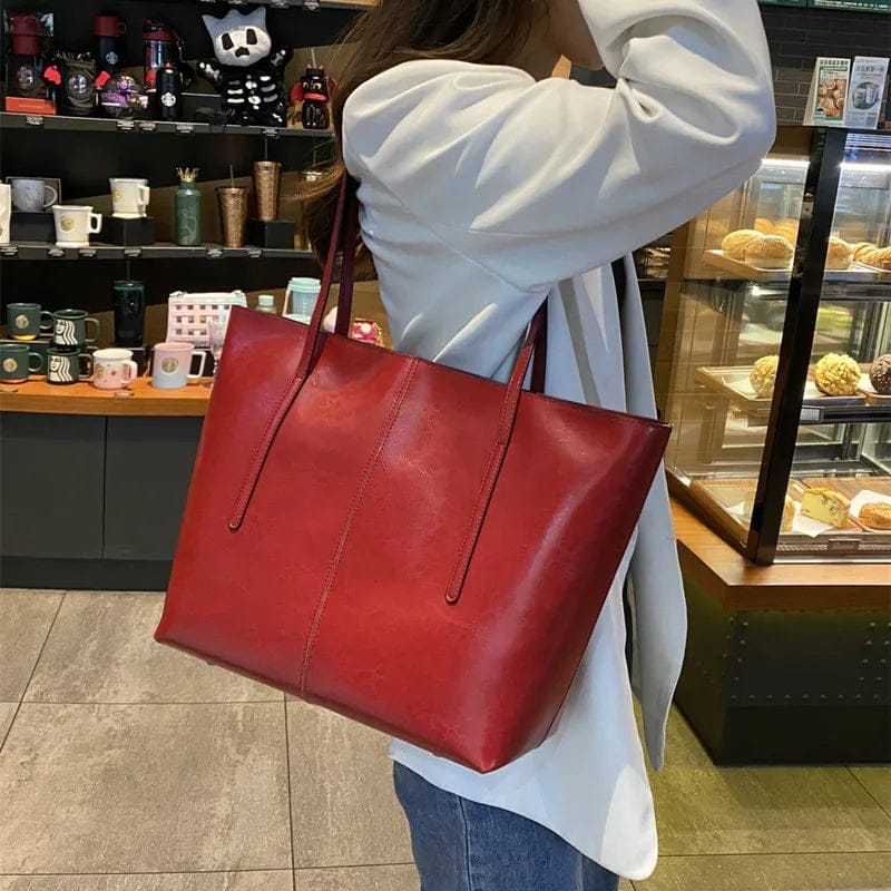 fashion designer luxury large capacity handbag genuine leather tote bag high quality leather handbags for women