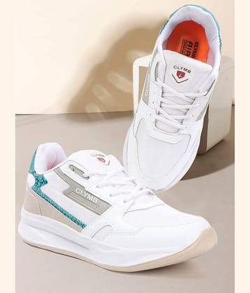 Clymb Beige Men's Sports Running Shoes