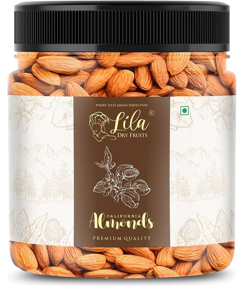 LILA DRY FRUITS California Almonds 500g Raw Natural Badam Healthy Snacking & Cooking Nut