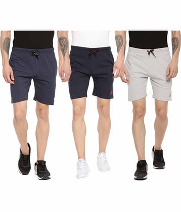 Ardeur - Cotton Blend Multi Men's Shorts ( Pack of 3 )